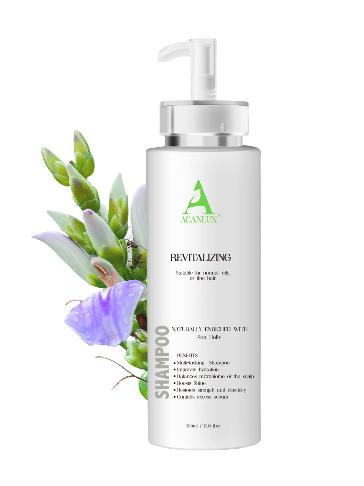 ACANLUX AHL-001 revitalize natural shampoo sea holly oily all hairs