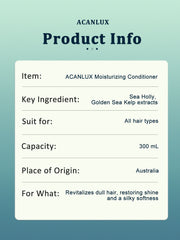 ACANLUX Moisturizing Conditioner for All Hair Types with Golden Sea Kelp & Sea Holly, 300mL