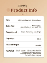 ASC-001 ACANLUX restore face body serum product info