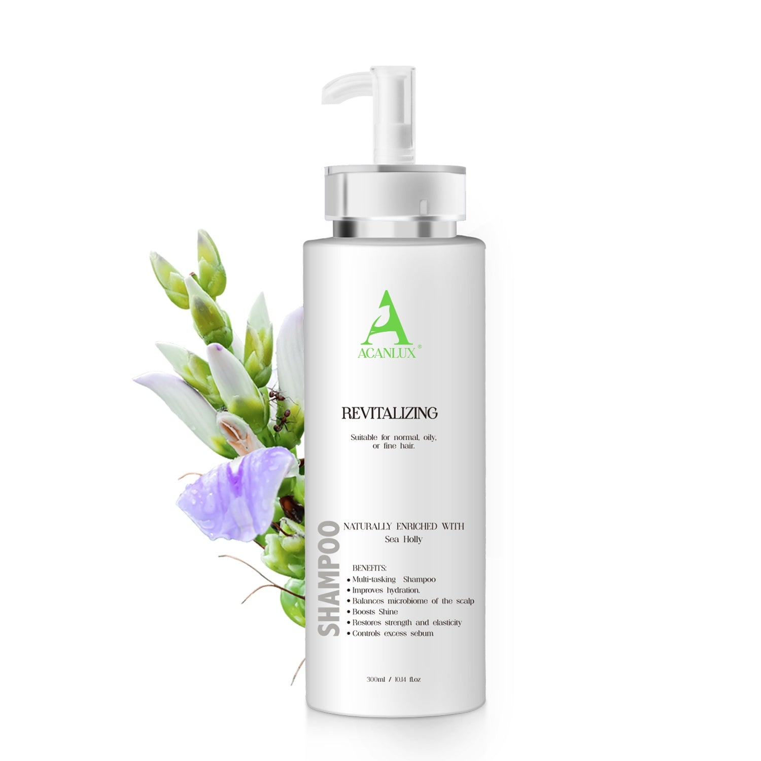 ACANLUX Revitalize Shampoo for Dry Oily Hair Care Deep Cleaning