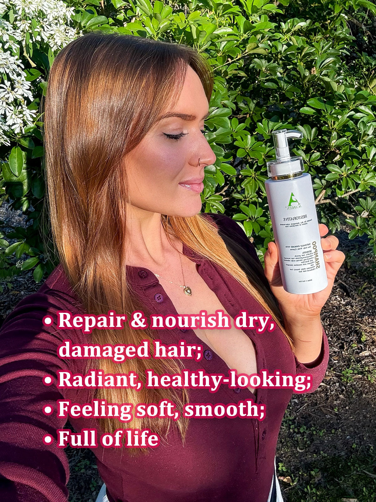 AHL-002-300mL ACANLUX restore shampoo dry woman hair care benefits