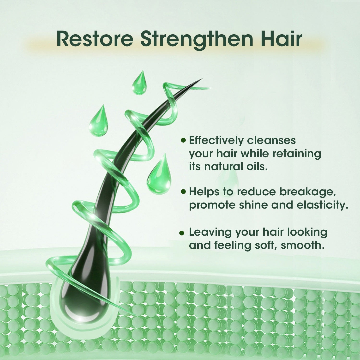 ACANLUX Restore Shampoo for Dry Damage Repair Care Frizzy Anti-Hair Loss